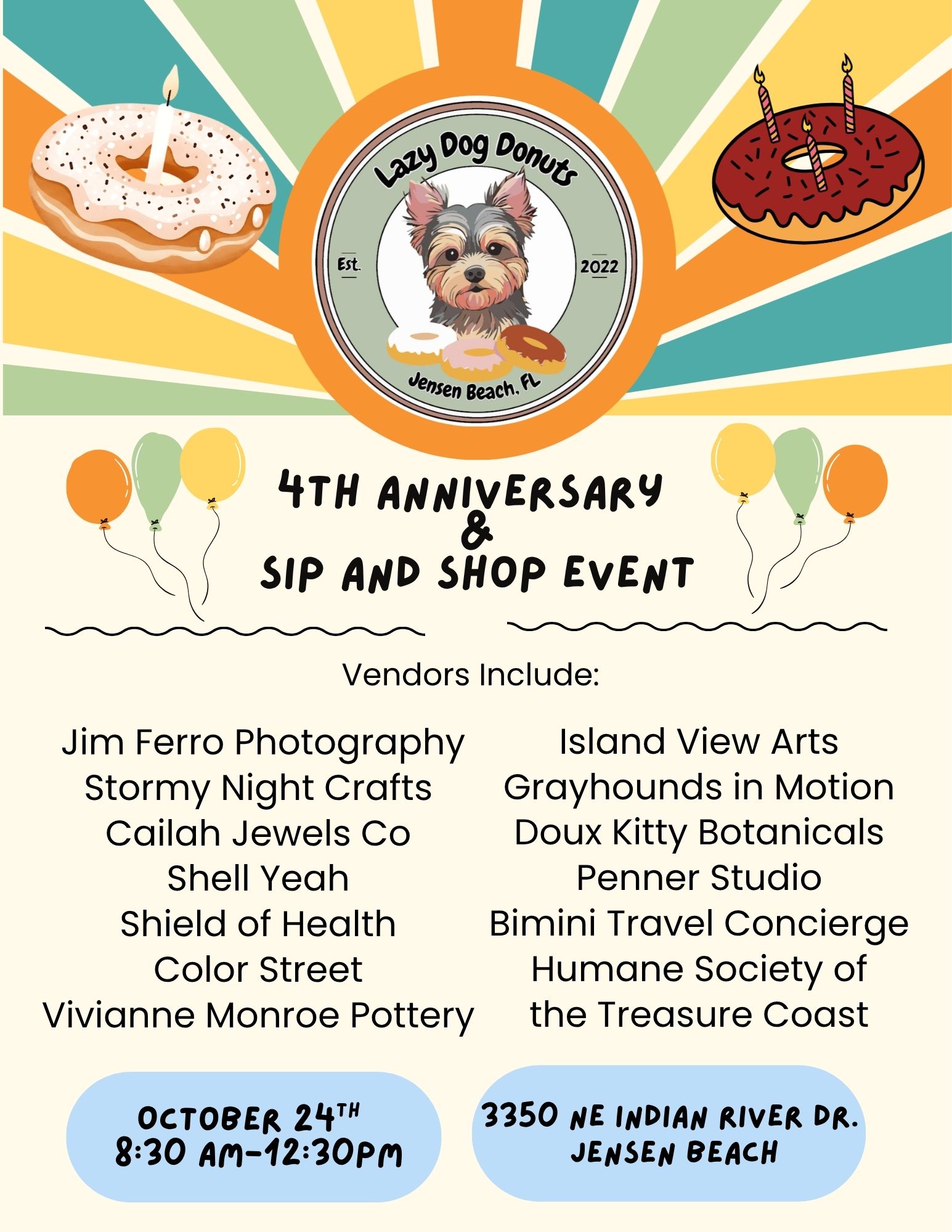 Lazy Dog Donuts Anniversary